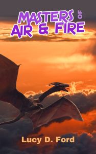 A dragon flies toward the sunset. Illustration by Willyam Bradberry
